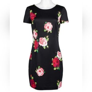 Betsey Johnson Floral Print Bodycon Cocktail Dress Size 10